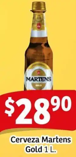 Soriana Mercado Martens cerveza gold oferta