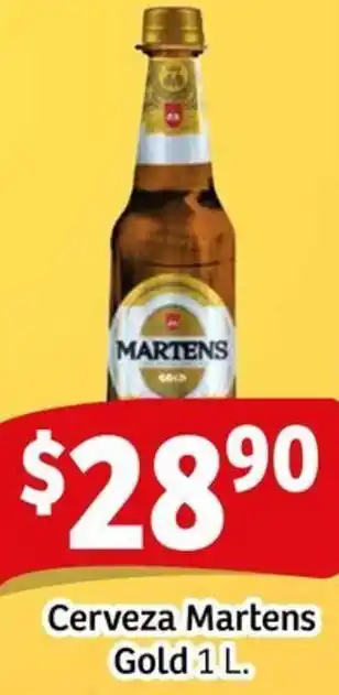 Soriana Mercado Martens cerveza gold oferta