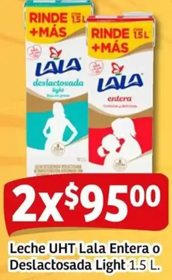 Soriana Mercado Lala leche uht entera oferta