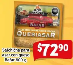 Soriana Mercado Bafar salchicha para asar con queso oferta