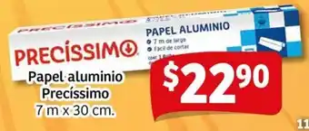 Soriana Mercado Precíssimo papel aluminio oferta