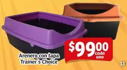 Soriana Mercado Trainer's choice arenero con tapa oferta