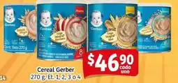 Soriana Mercado Gerber cereal oferta