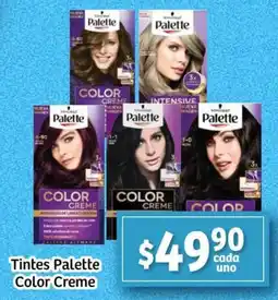 Soriana Mercado Palette color creme tintes oferta