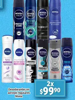 Soriana Mercado Nivea desodorantes en aerosol regulares oferta