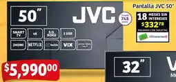 Soriana Mercado Jvc smart tv pantalla 50" oferta