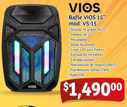 Soriana Mercado Vios bafle 15" oferta