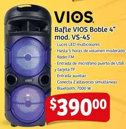 Soriana Mercado Vios bafle boble 4" oferta