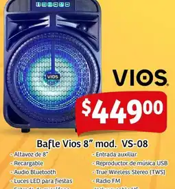 Soriana Mercado Vios bafle 8" mod. vs-08 oferta