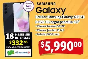 Soriana Mercado Samsung galaxy celular A35 5G oferta