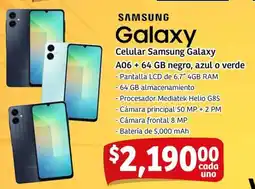 Soriana Mercado Samsung galaxy celular A06 oferta