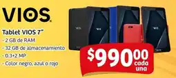 Soriana Mercado Vios tablet 7" oferta