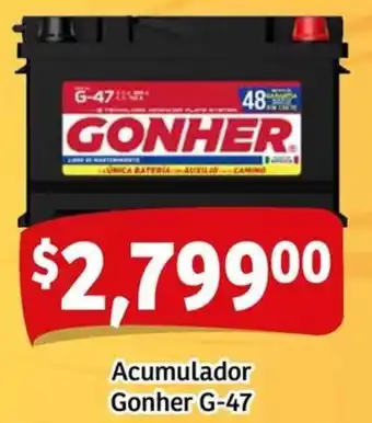Soriana Mercado Gonher acumulador G-47 oferta