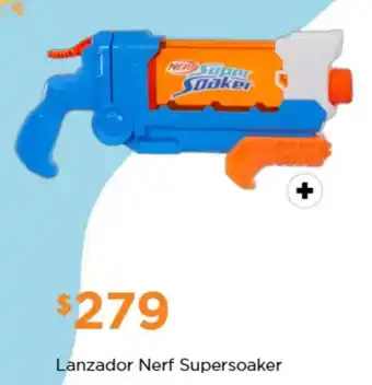 Chedraui Nerf lanzador supersoaker oferta