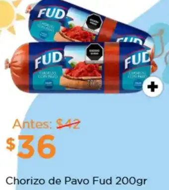 Chedraui Fud chorizo de pavo oferta