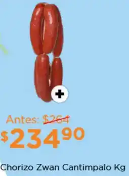 Chedraui Zwan cantimpalo chorizo oferta