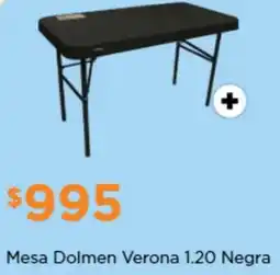 Chedraui Mesa dolmen verona 1.20 negra oferta