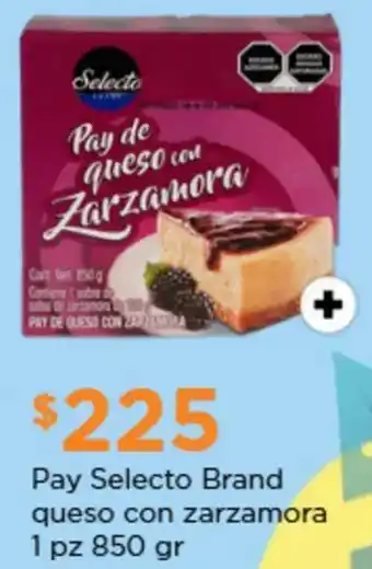 Chedraui Pay selecto brand queso con zarzamora oferta