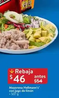 Walmart Hellmann's - mayonesa con jugo de limón oferta