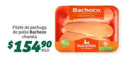 Soriana Híper Filete de pechuga de pollo Bacocho charola oferta