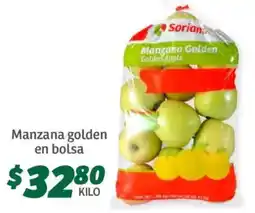 Soriana Híper Manzana golden en bolsa oferta