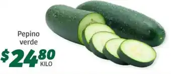 Soriana Híper Pepino verde oferta