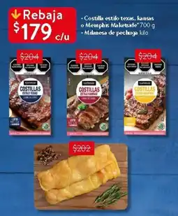 Costilla estilo texas, kansas o memphis maketside