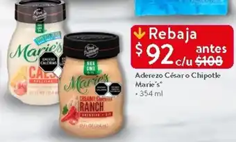 Walmart Marie's aderezo césaro chipotle oferta