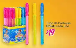 Soriana Súper Orilat tubo de burbujas oferta