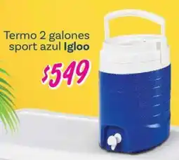 Soriana Súper Igloo termo 2 galones sport azul oferta