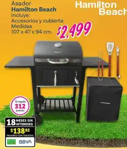 Soriana Súper Hamilton beach asador accesorios y cubierta oferta