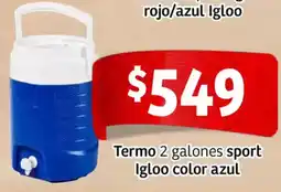 Soriana Express Igloo termo 2 galones sport oferta