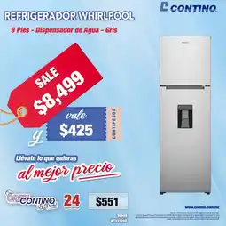 Contino Whirlpool refrigerador oferta