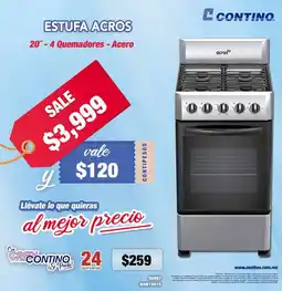 Contino Acros estufa oferta