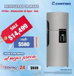 Contino Mabe refrigerador oferta