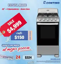 Contino Mabe estufa oferta