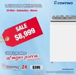 Contino Whirlpool lavadora oferta