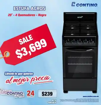 Contino Acros estufa oferta