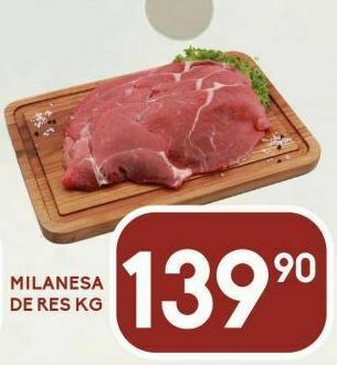 Alsuper Milanesa de res kg oferta