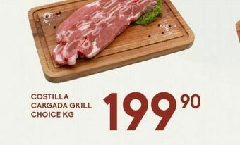 Alsuper Costilla cargada grill choice kg oferta