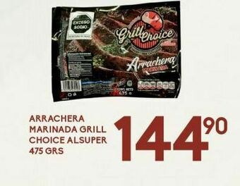 Alsuper Arrachera marinada grill choice alsuper 475g oferta