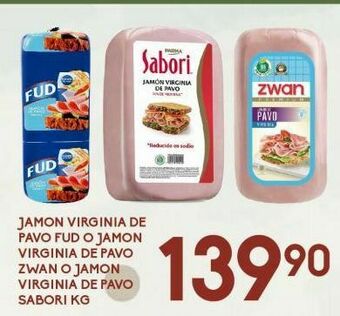 Alsuper Jamón virginia fud oferta