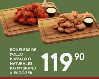 Alsuper Boneless de pollo bufalo o natuirales mybrand oferta