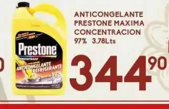 Alsuper Anticongelante prestone 3.78 lts oferta