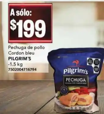 City Club Pechuga de pollo Cordon blue PILGRIM'S 1.5kg oferta