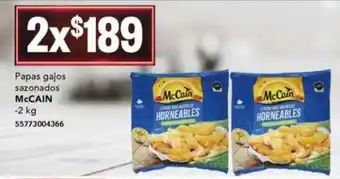 City Club Papas gajos sazanados McCain 2kg oferta