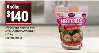City Club Albondigas caseras con arroz AMERICAN BEEF 13kg oferta