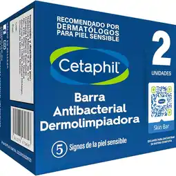 Farmacias YZA Cetaphil Barra Antibacterial 2Pz oferta