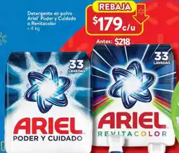Walmart Ariel detergente en polvo poder y cuidado oferta