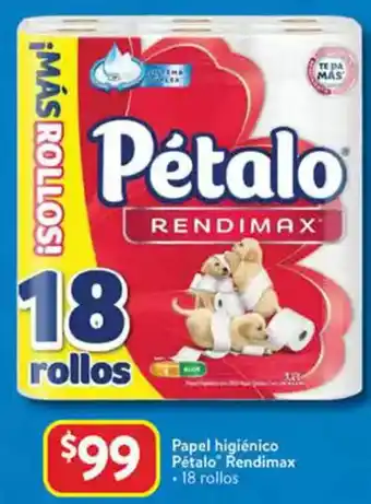 Walmart Pétalo rendimax papel higiénico oferta